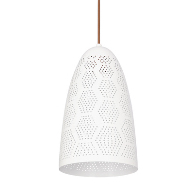 Hanging ceiling lamp 1X60W E27 openwork white BENE 31-70593