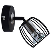 Aplic de perete 1X3W LED GU10 negru mat + satinat ZONK 91-54319
