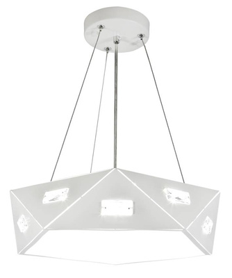 Lampa suspendata alb pentagonala reglabila 3xG9 Nemezis 31-59147