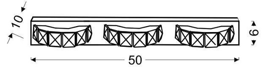 Kinkiet LED SHIPI 23-45324 KRYSZTAŁKI 50cm