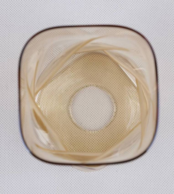 Pendelleuchte aus schwarzem/bernsteinfarbenem Glas Felis 31-00156