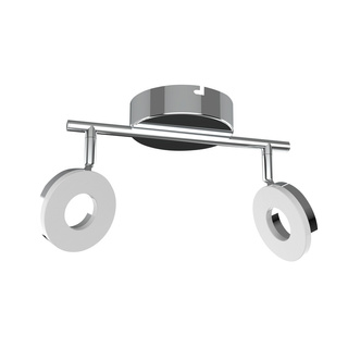 Bandă de perete/plafon LED crom 2x5W Thema 92-60778