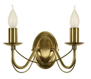 Double wall lamp 2xE14 patina MUZA 22-69156