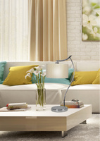 Lampe de table chrome/crème Draga 41-04239