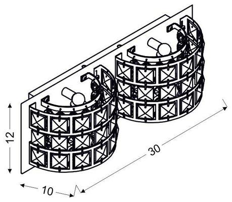 Applique murale Candellux Saturn 22-87235 G9 chromé
