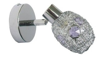 Aplică Candellux 91-56187 Aplică aurie 1X40W G9 mov crom