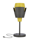 Lampe de table gris/jaune avec interrupteur Falun LEDEA 50501150