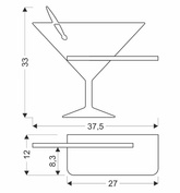 Wandleuchte schwarz LED Regalleuchte Piccolo 21-03577