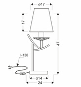 Lampa podłogowa Vitoria klasyczna z abażurem do sypialni 1-punktowa