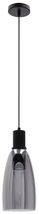 Udin big lampa wisząca czarny 1x15W GU10 klosz szary