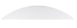 Abajur din sticla rotunda alb mat 40cm Oteo 74-53499