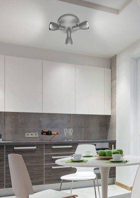 Plafonnier argent réglable Picardo 98-44242