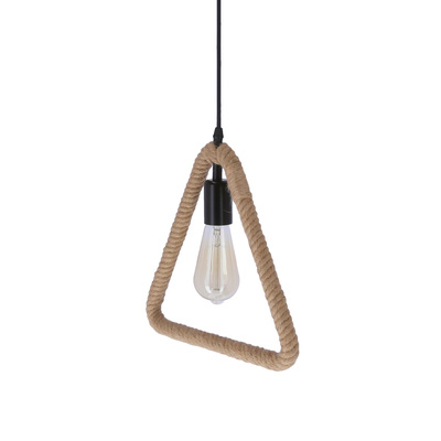 Triun lampa wisząca czarny+beżowy 1x40W E27
