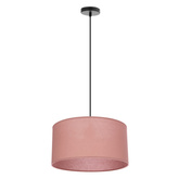 SHANTI pendant lamp black 1x40 E27 pink shade  31-38647