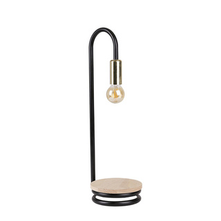 ABI TISCHLAMPE SCHWARZGOLD 1X40W E14