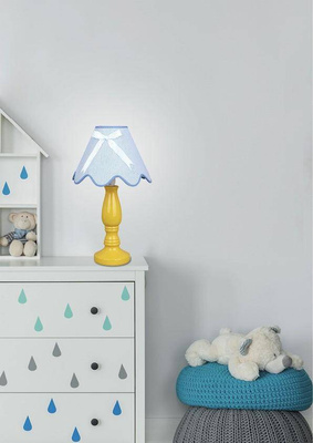 Yellow-blue table lamp Lola 41-63489
