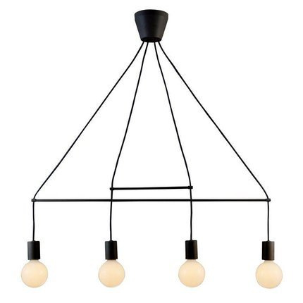 Lampa wisząca czarna mat 4xE27 Alto 34-70913