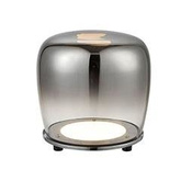 Lampadaire verre noir LED 40cm Berloz Ledea 50533051