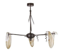 Plafonnier suspendu 3x40W patine G9 Magma Candellux 33-84784