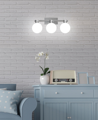 Applique chrome/applique blanche 3 Maldus 23-01450