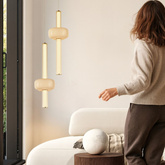 Lampa wisząca Puras D ze szklaną ozdobą pojedyncza LED 15W 3000K do sypialni i salonu