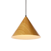 DUNCA SUSPENSION 32CM E27 CHÊNE CLAIR ABAT-JOUR CLAIR