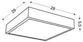 Deckenleuchte Candellux Lux 10-60679 Plafond 16W Led 6500K Satin Großer Ring