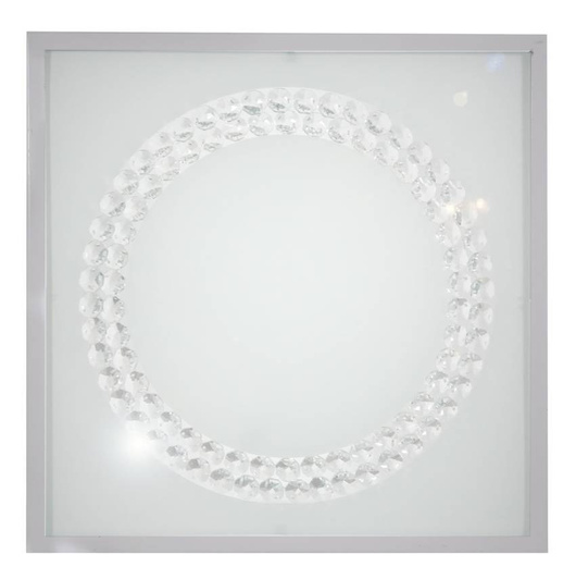 Ceiling lamp plafond 29X29 16W LED 4000K satin ring LUX 10-64479