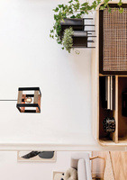 Lampa wisząca czarna metalowa + drewno 40W E27 Varna 31-78513