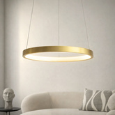 LED hanging lamp 25W 40cm gold Lune 31-76120