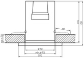 Candellux ceiling luminaire square silver 2276302