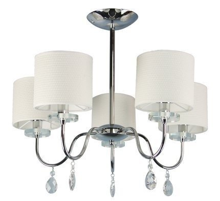 Plafonnier suspendu lustre chromé 5x40W Estera Candellux 35-11671
