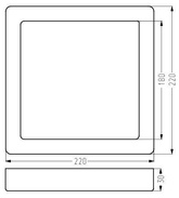 Deckenleuchte Candellux 2263793 Spn-08 Ip20 Led