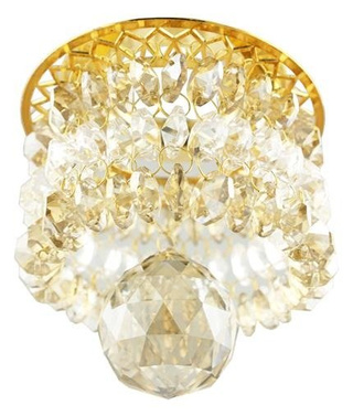 DECKENLEUCHTE CANDELLUX SK-63 G/G GOLD MR16 DECKE. DEKORATIVES MR16 50W GOLD TRANSPARENT