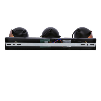 Verstellbare Spotlampe in Schwarz und Kupfer E14 3x40W Anica 93-82589
