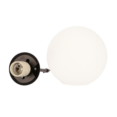 Pompei lampa wisząca czarny 3X40W E27 klosz biały 33-09609