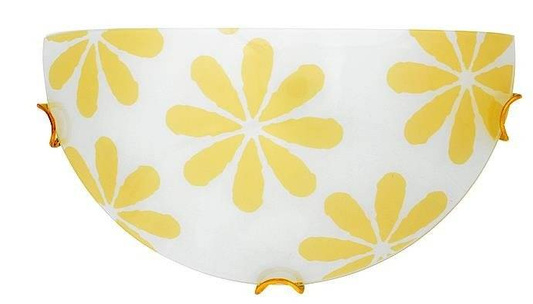 White and yellow ceiling lamp Lucy 11-95315