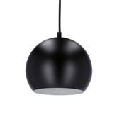 Hängelampe schwarz E27 Metall / Holz Flen Ledea 50101263