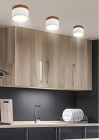 Plafoniera alb/lemn LED tub 9W Candellux 2273648