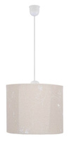 Lampa wisząca z abażurem Farm beżowa tkaninowa 1xE27 25 cm skandynawska