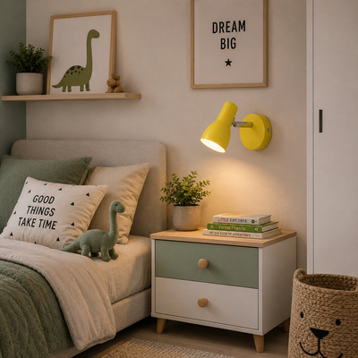 Wall lamp 1xE14 mustard PICARDO 91-52391