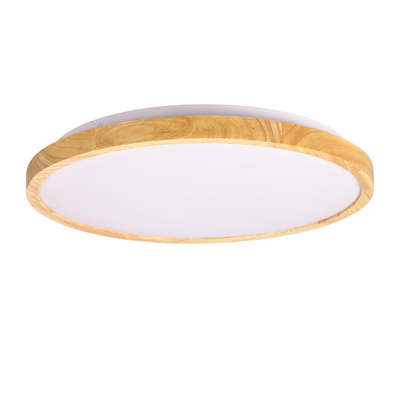 Plafoniera LED alb + lemn 24W 4000K Lampa Gandava Candellux 14-75253