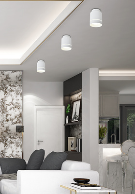 Deckenleuchte weiß Leuchte Öse LED 12W Tube Candellux 2275918