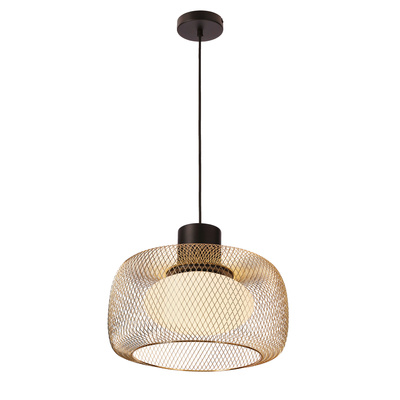 Suspension Sopra 40 noir et or en métal pour table de salon