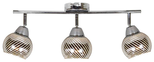 Applique bande 3X10W E14 LED chrome FORT 93-62826