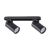 Gary lampa sufitowa listwa czarny 2x15W GU10 klosz czarny 92-28129