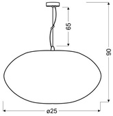 Plafoniera suspendata 1X60W E27 PINIA 31-13408