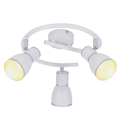 Plafonnier spirale blanc/chrome 3xE14 Fido 98-63380