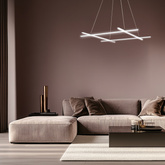 Lampe suspendue argent réglable LED 40W 4000K Andros Apeti A0020-340