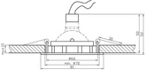 Plafonnier MR-16 8cm 2254840 or